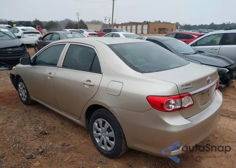 2013 Toyota Corolla L z USA, uszkodzony, nr VIN 5YFBU4EE2DP189657